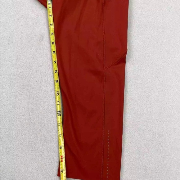 Lululemon Fast and Free Crop II 19" Nulux Cayenne Leggings Women’s Size 10 - Picture 10 of 10